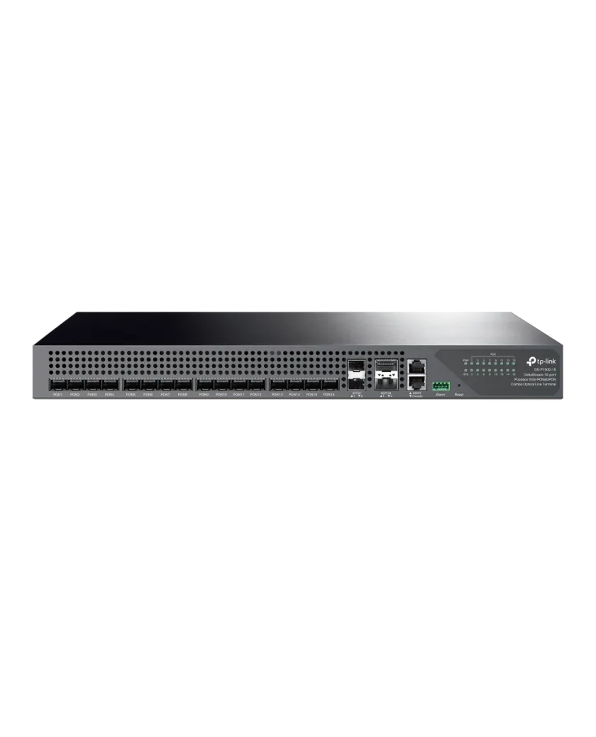 TP-Link DS-P7500-16 / 16-портовый комбинированный XGS-PON/GPON OLT с 2×100G QSFP28 и 2×25G SFP28 Uplink