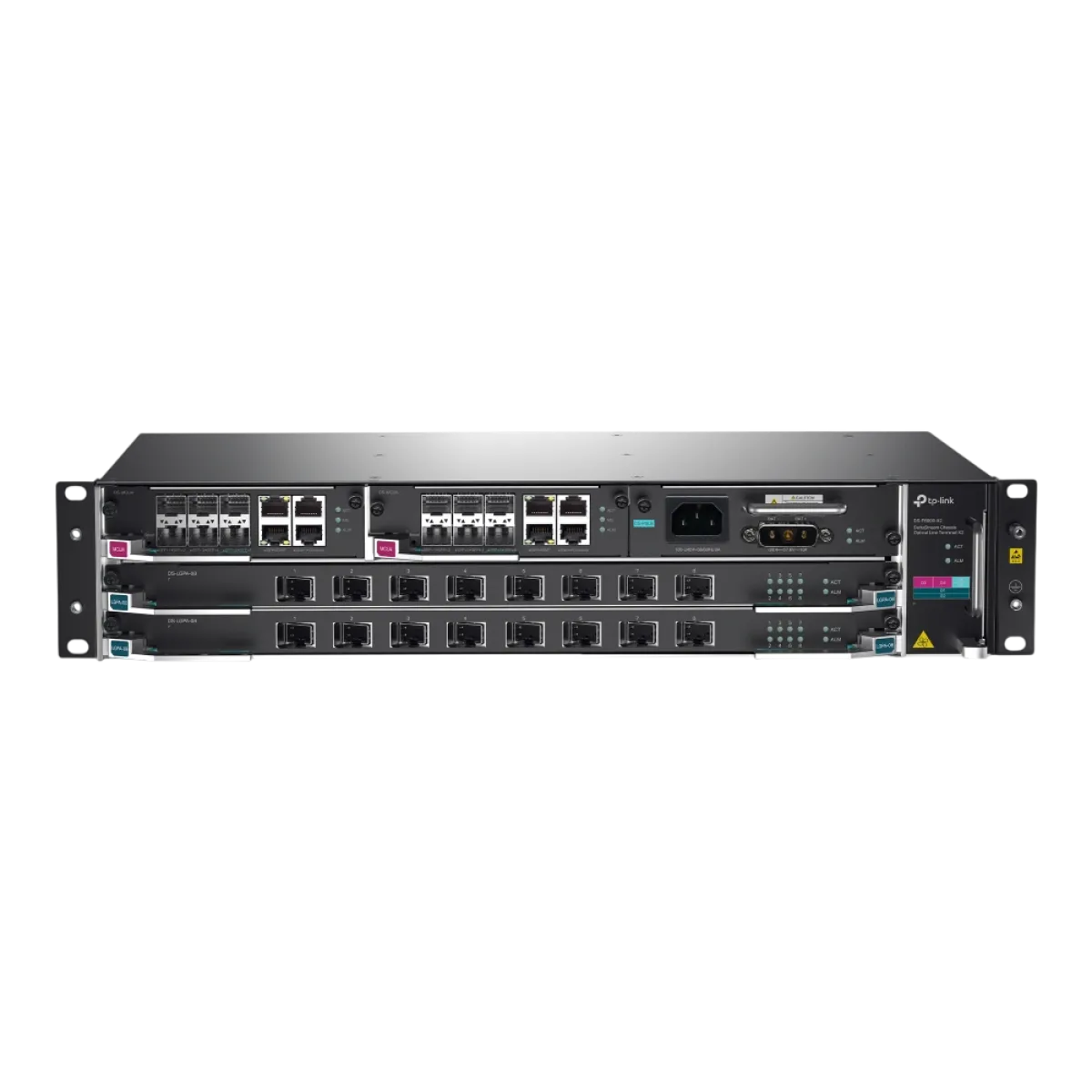 TP-Link DS-P8000-X2 / Модульное шасси OLT DeltaStream 2U на 2 сервисные платы GPON/XGS-PON