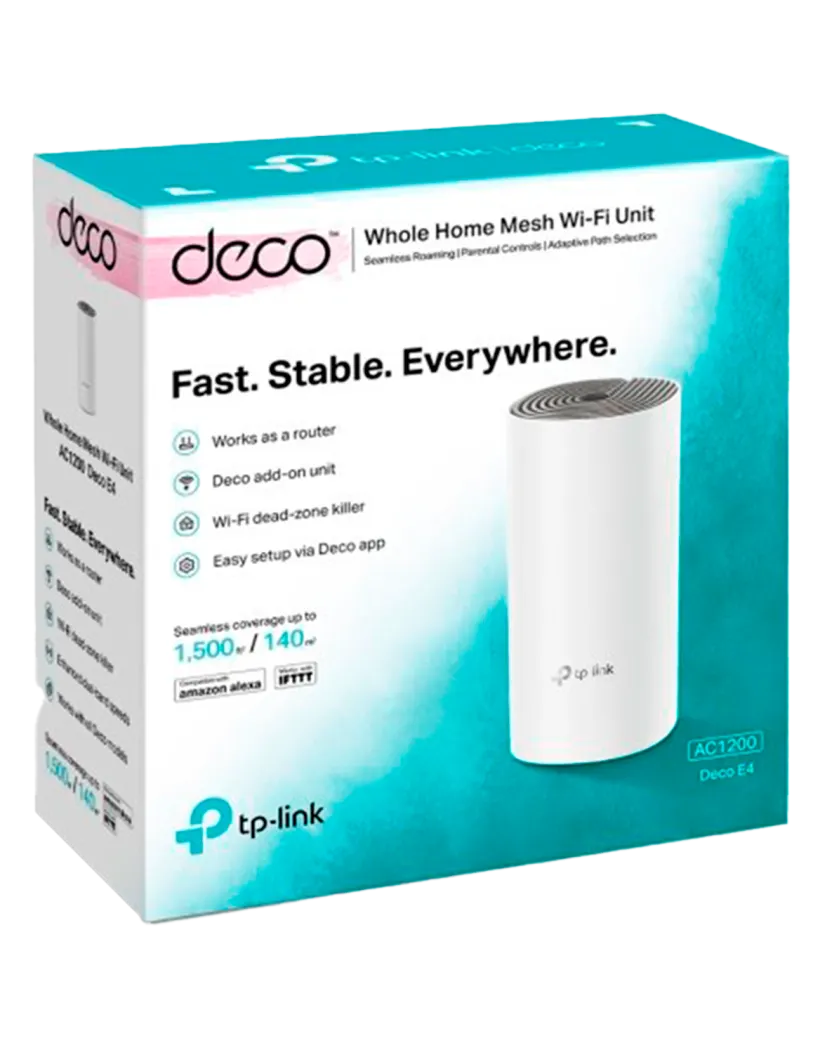 TP-Link Deco E4 (1-Pack) / AC1200 Mesh-система Wi-Fi 5