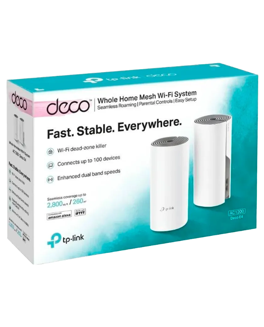 TP-Link Deco E4 (2-Pack) / AC1200 Mesh-система Wi-Fi 5