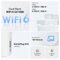 TP-Link Deco PX10 (2-Pack) / AX1500 + AV1000 Mesh-система Wi-Fi 6 с Powerline