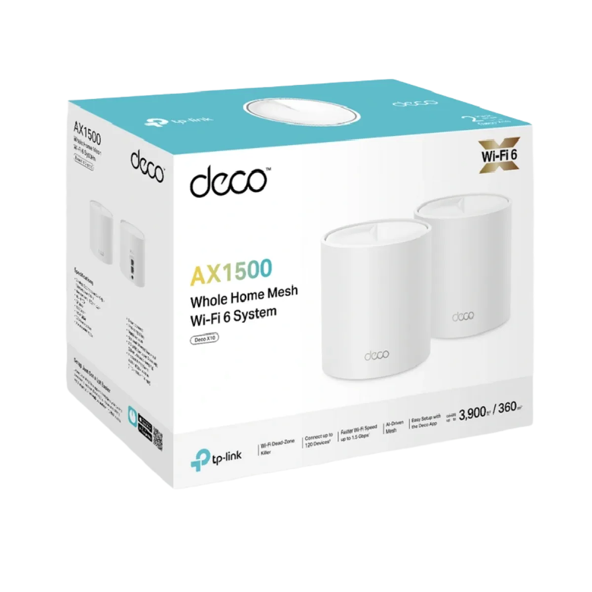 TP-Link Deco X10 (2-Pack) / AX1500 Mesh-система Wi-Fi 6