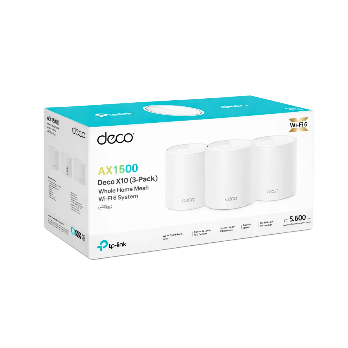 TP-Link Deco X10 (3-Pack) / AX1500 Mesh-система Wi-Fi 6