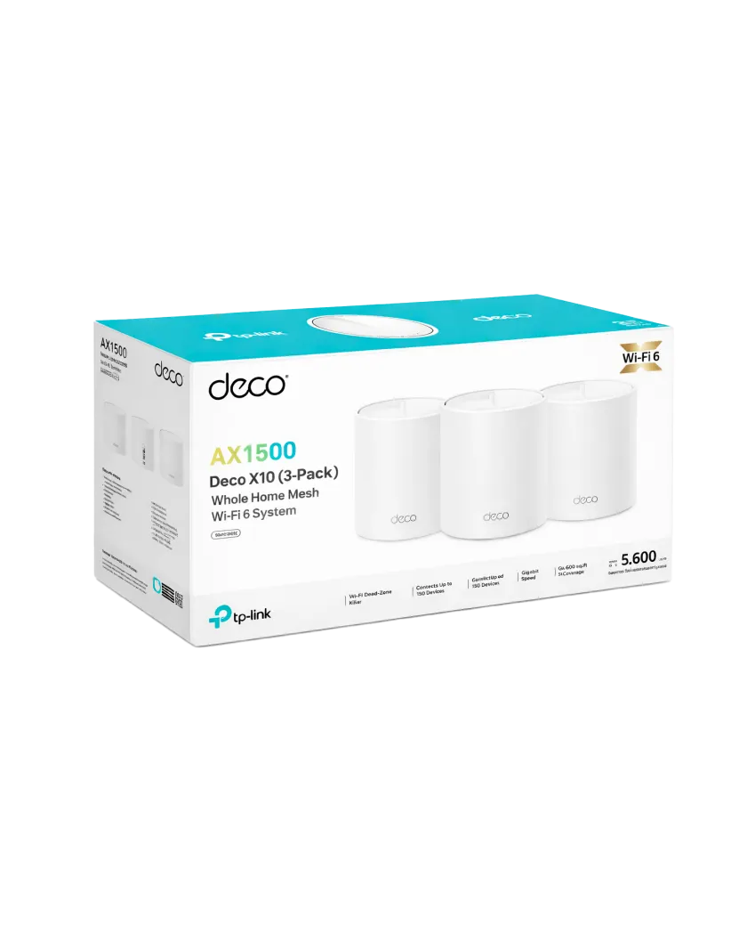TP-Link Deco X10 (3-Pack) / AX1500 Mesh-система Wi-Fi 6