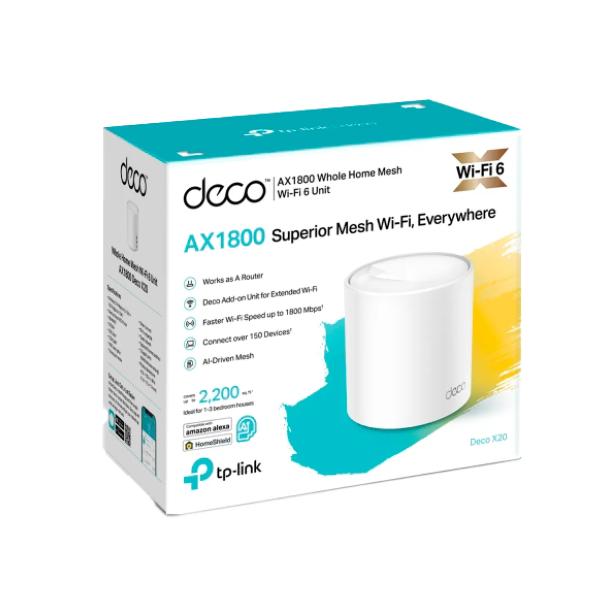 TP-Link Deco X20 (1-Pack) / AX1800 Mesh-система Wi-Fi 6
