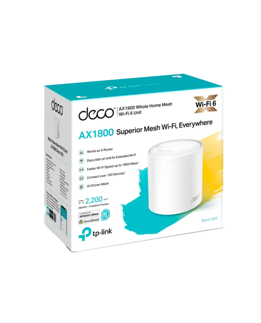 TP-Link Deco X20 (1-Pack) / AX1800 Mesh-система Wi-Fi 6