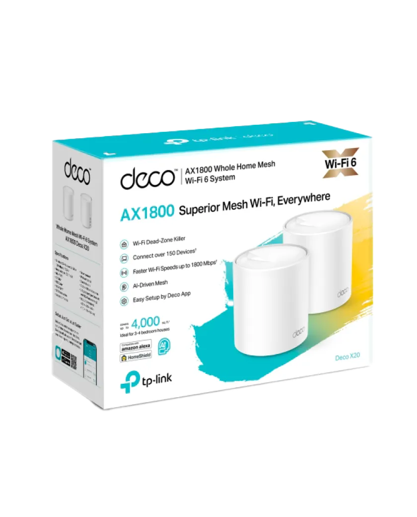 TP-Link Deco X20 (2-Pack) / AX1800 Mesh-система Wi-Fi 6