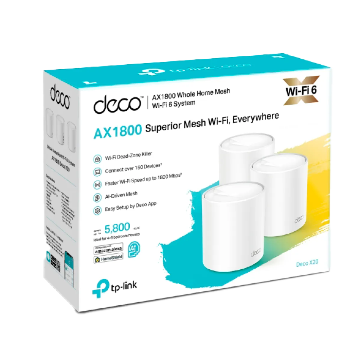 TP-Link Deco X20 (3-Pack) / AX1800 Mesh-система Wi-Fi 6