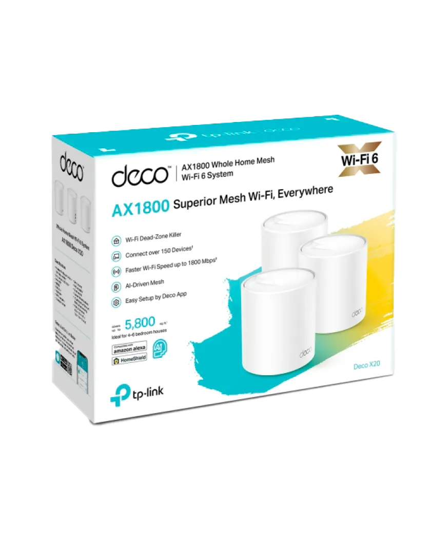 TP-Link Deco X20 (3-Pack) / AX1800 Mesh-система Wi-Fi 6