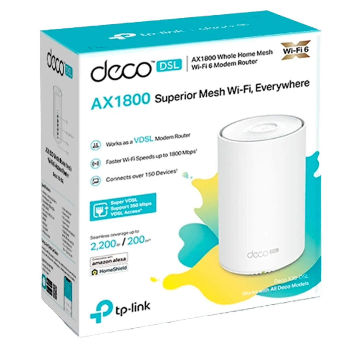 TP-Link Deco X20-DSL (1-Pack) / AX1800 Mesh-система Wi-Fi 6 с VDSL-модемом
