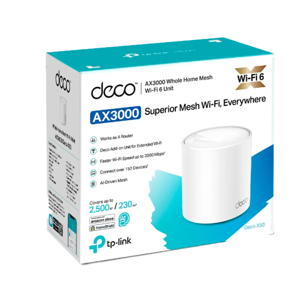 TP-Link Deco X50 (1-Pack) / AX3000 Mesh-система Wi-Fi 6