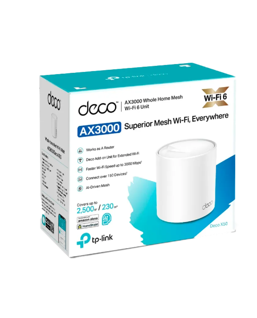 TP-Link Deco X50 (1-Pack) / AX3000 Mesh-система Wi-Fi 6
