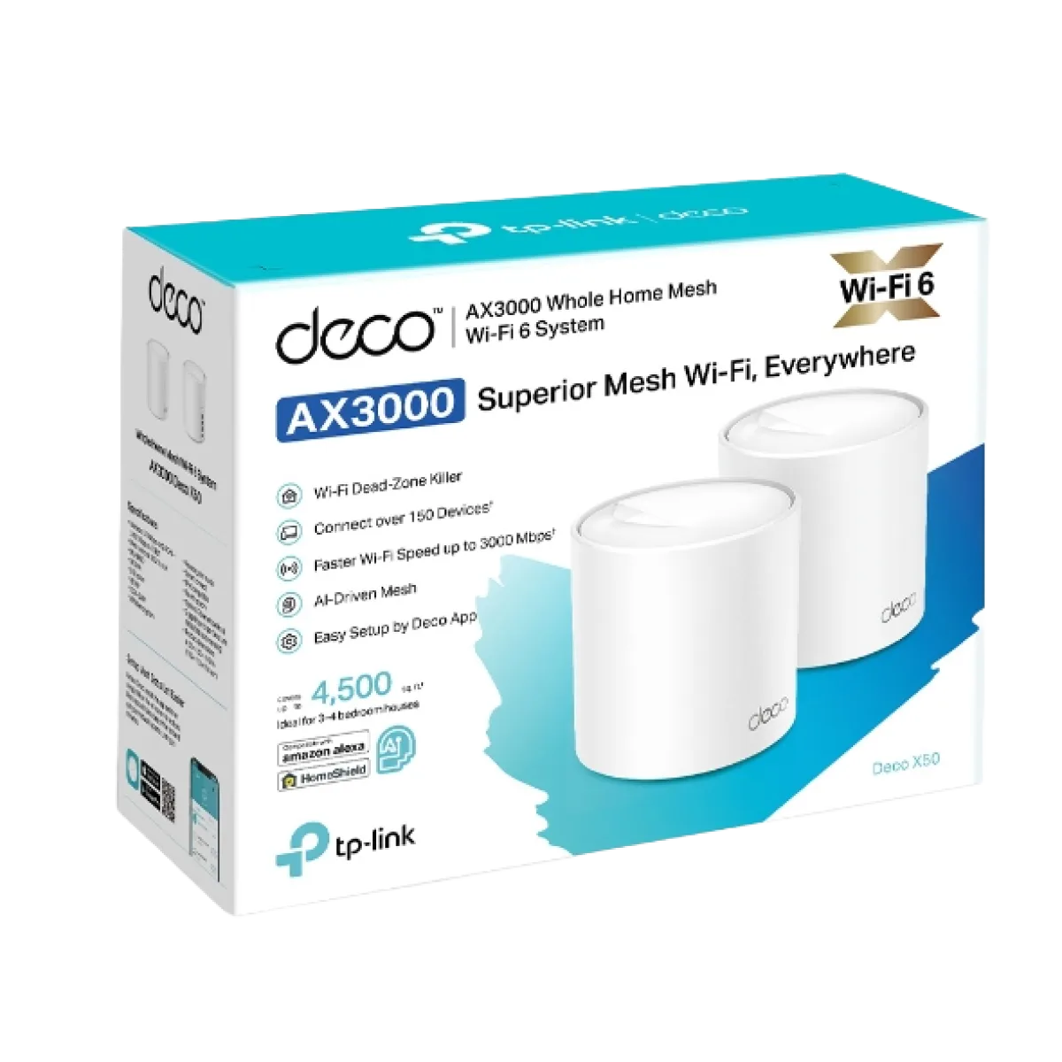 TP-Link Deco X50 (2-Pack) / AX3000 Mesh-система Wi-Fi 6