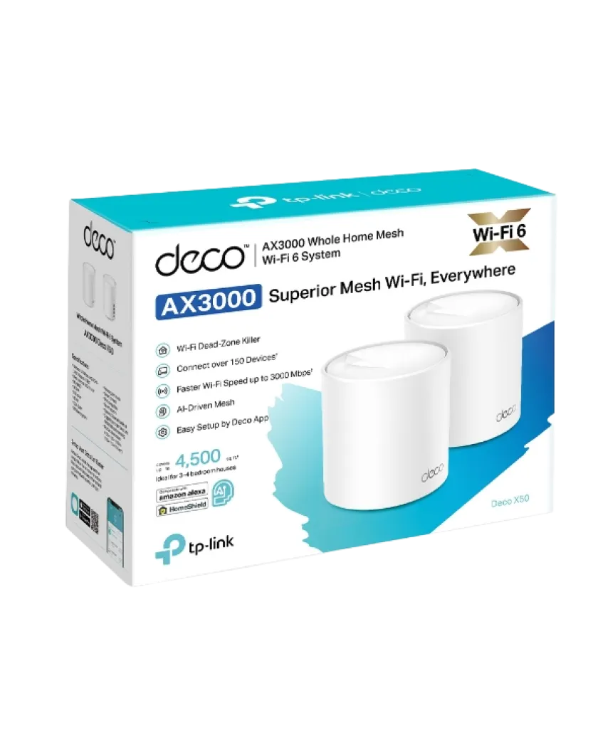 TP-Link Deco X50 (2-Pack) / AX3000 Mesh-система Wi-Fi 6