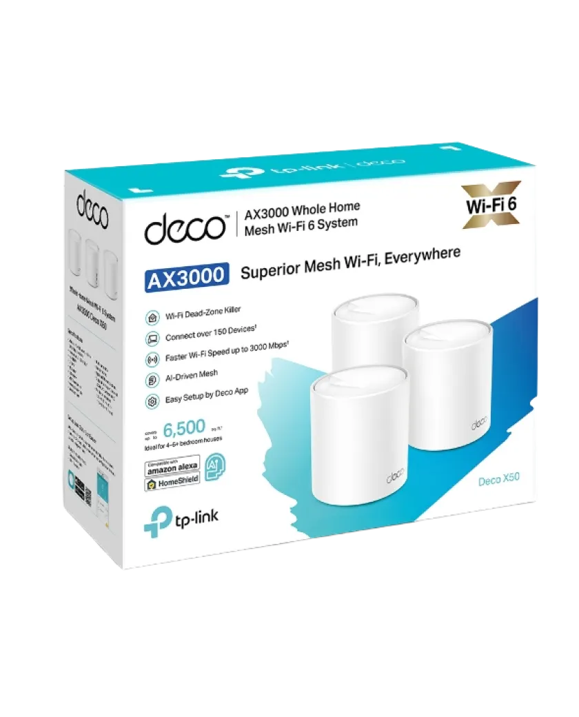 TP-Link Deco X50 (3-Pack) / AX3000 Mesh-система Wi-Fi 6