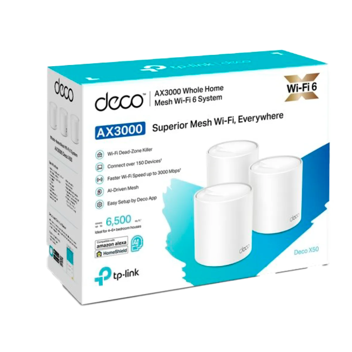 TP-Link Deco X50 Pro (3-Pack) / AX3000 Mesh-система Wi-Fi 6