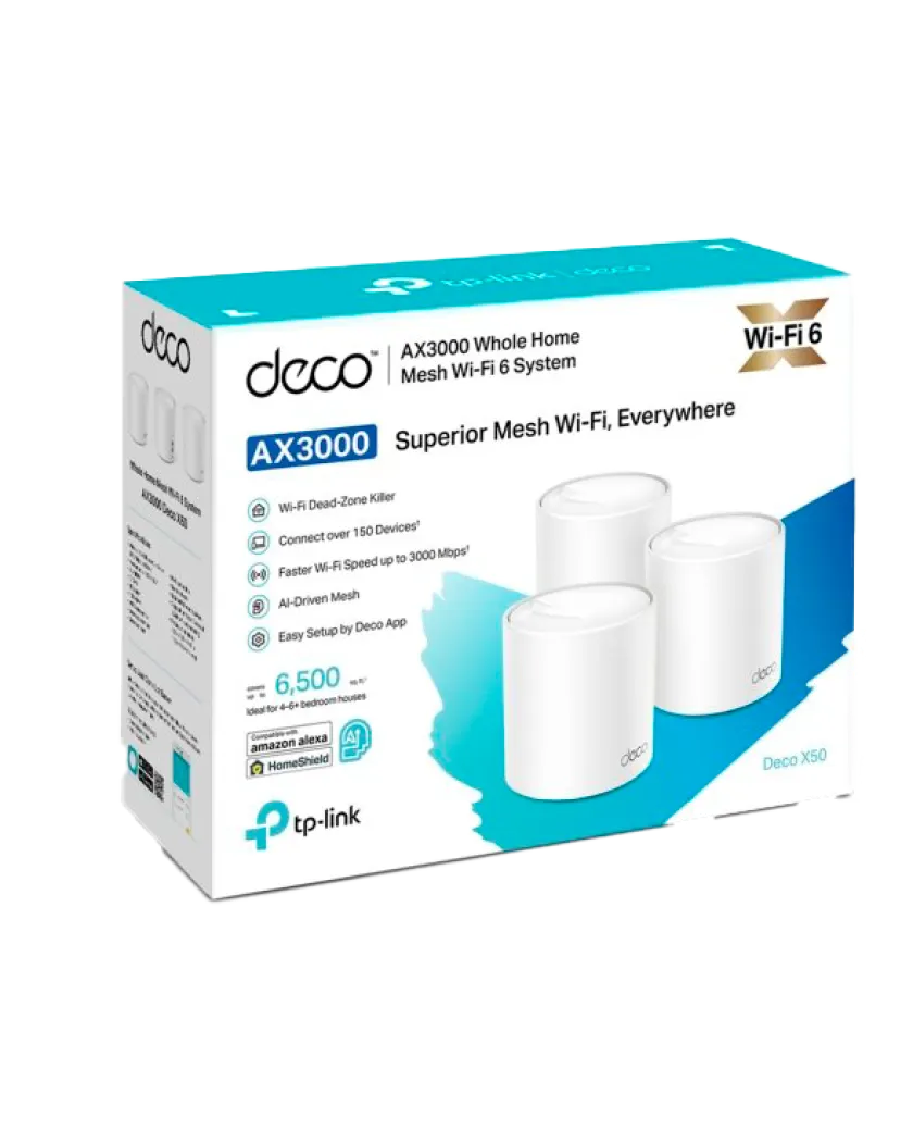 TP-Link Deco X50 Pro (3-Pack) / AX3000 Mesh-система Wi-Fi 6