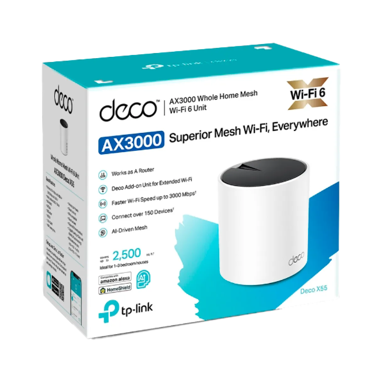 TP-Link Deco X55 (1-Pack) / AX3000 Mesh-система Wi-Fi 6