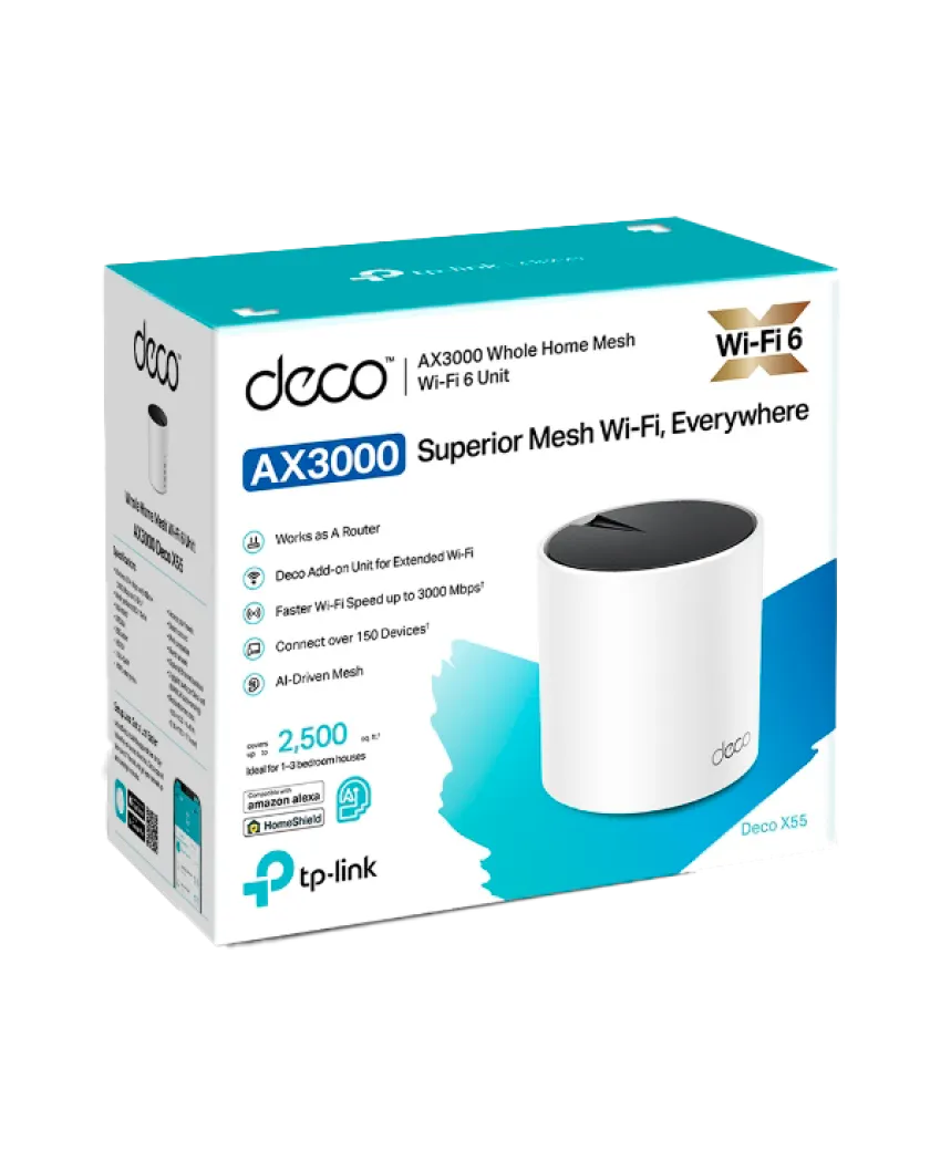 TP-Link Deco X55 (1-Pack) / AX3000 Mesh-система Wi-Fi 6