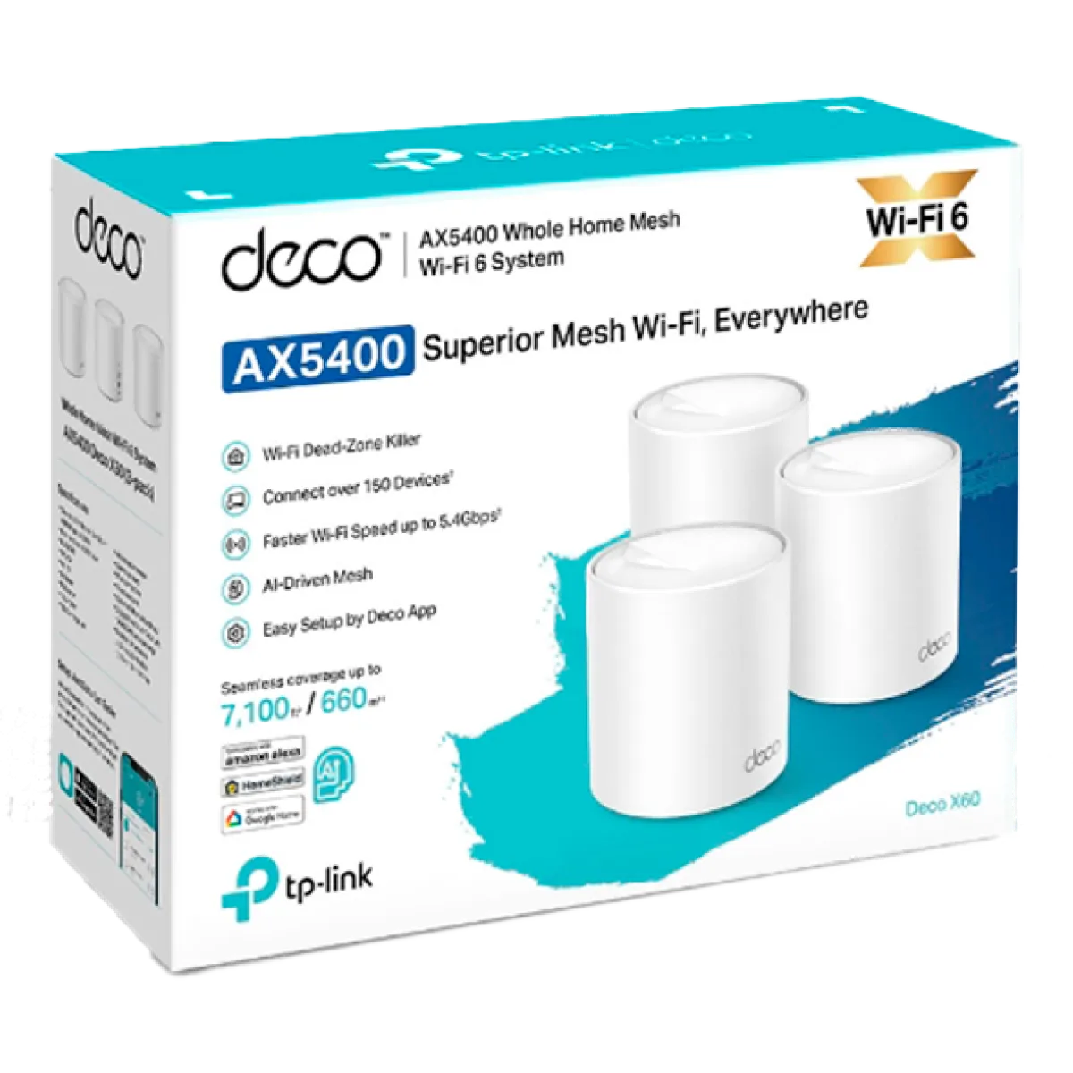 TP-Link Deco X60 (3-Pack) / AX5400 Mesh-система Wi-Fi 6