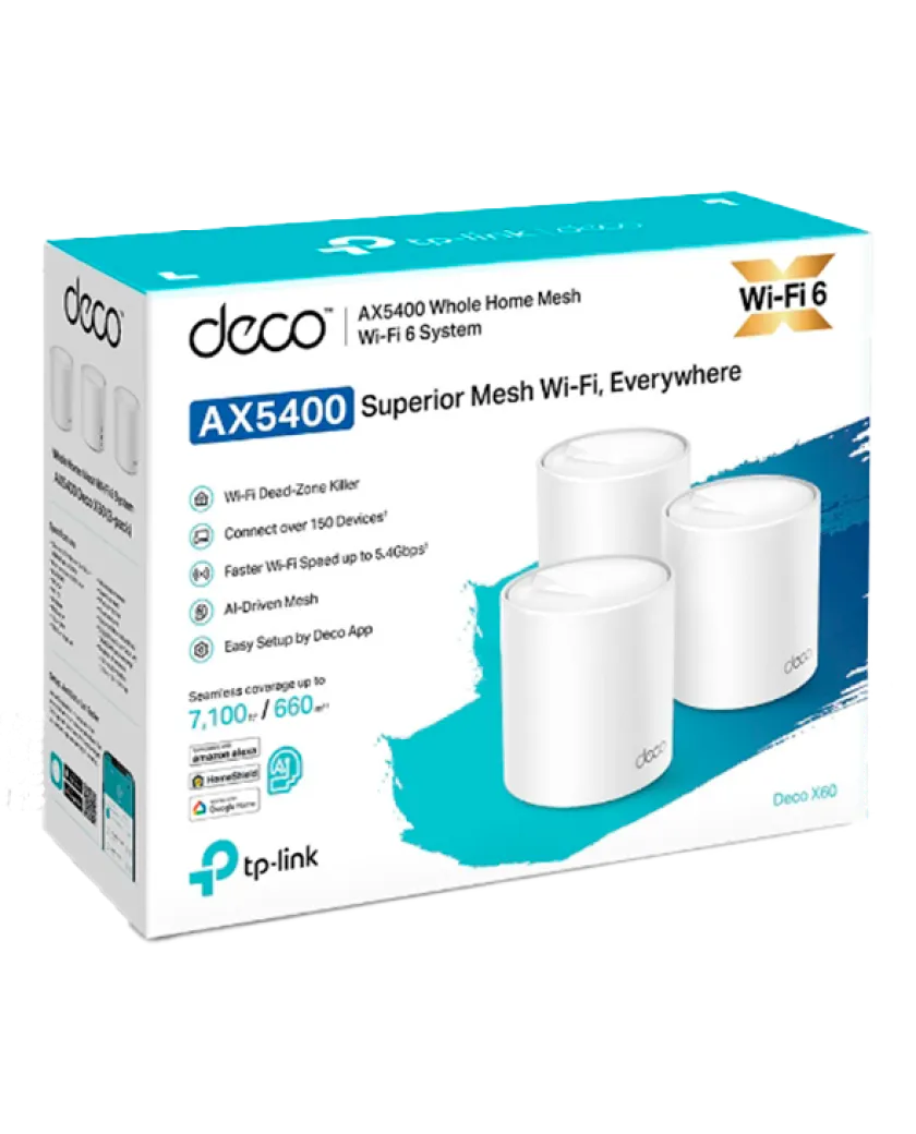 TP-Link Deco X60 (3-Pack) / AX5400 Mesh-система Wi-Fi 6