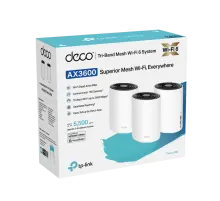 TP-Link Deco X68 (3-Pack) / AX3600 Трехдиапазонная Mesh-система Wi-Fi 6