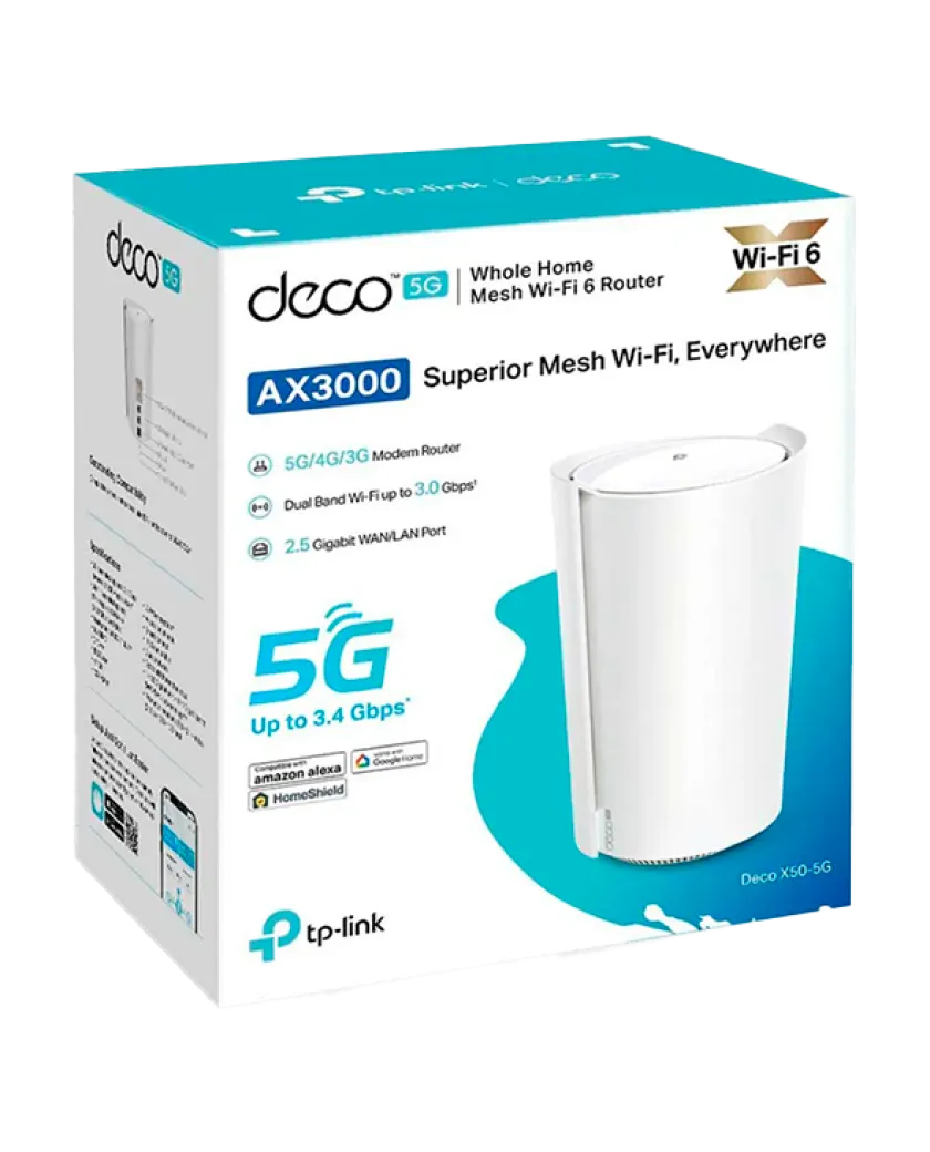 TP-Link Deco X80-5G (1-Pack) / AX6000 Mesh-система Wi-Fi 6 с 5G модемом