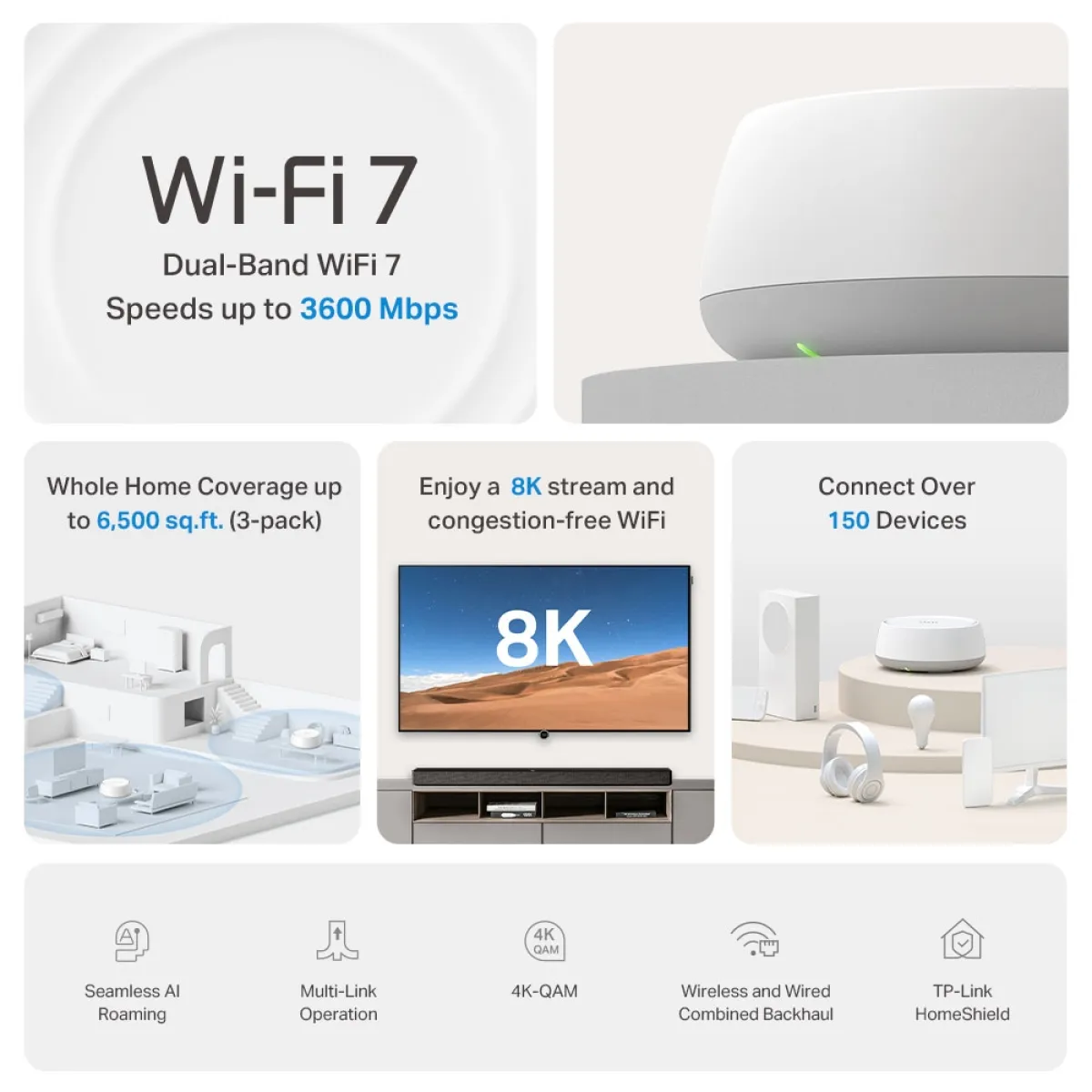 TP-Link Deco BE22 (1-Pack) / BE3600 Модуль Mesh-системы Wi-Fi 7