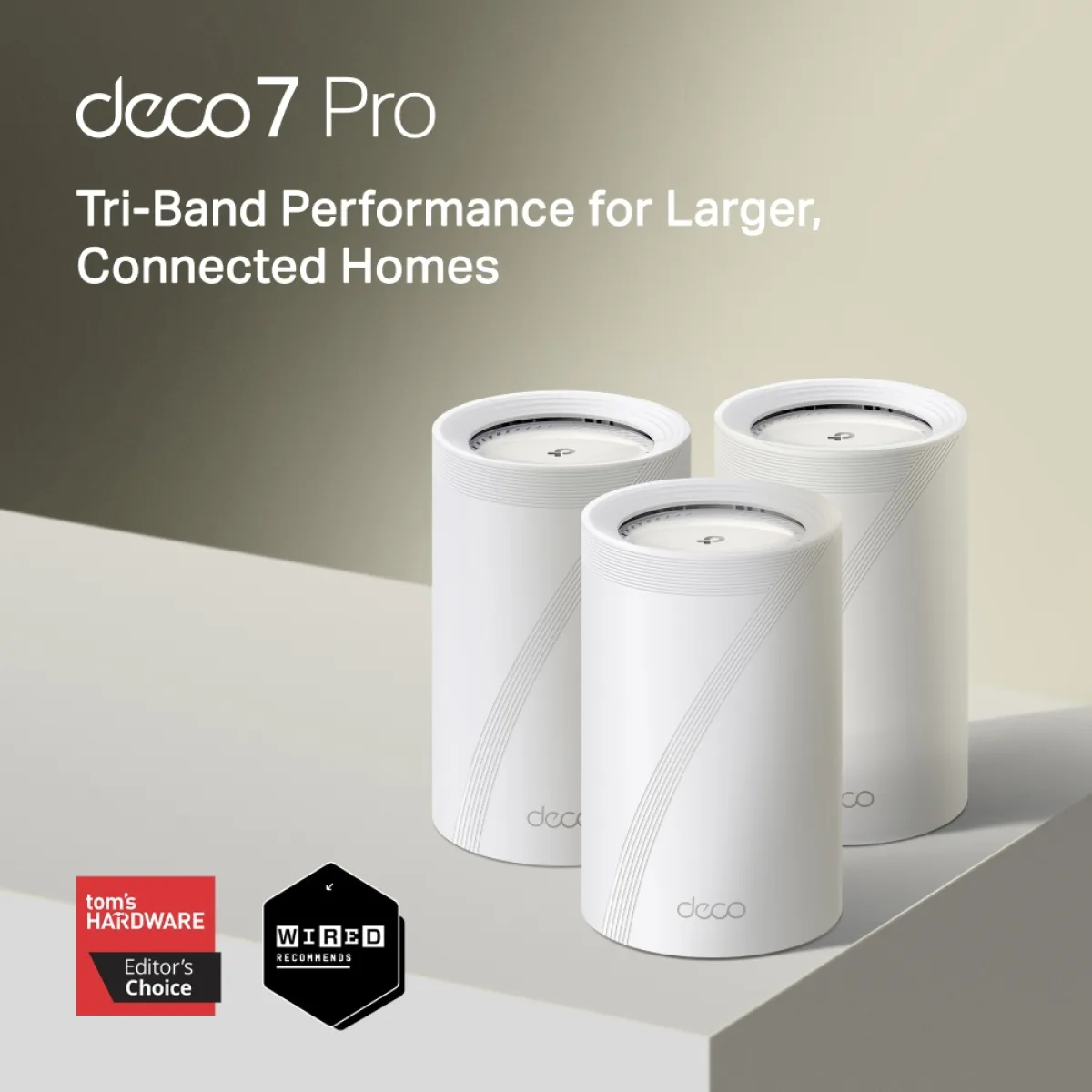 TP-Link Deco BE68 (1-Pack) / BE14000 Модуль трёхдиапазонной Mesh-системы Wi-Fi 7
