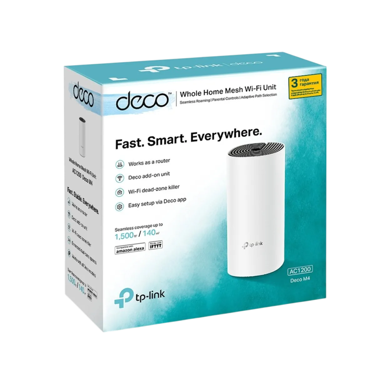 TP-Link Deco M4 (1-Pack) / AC1200 Модуль домашней Mesh-системы Wi-Fi