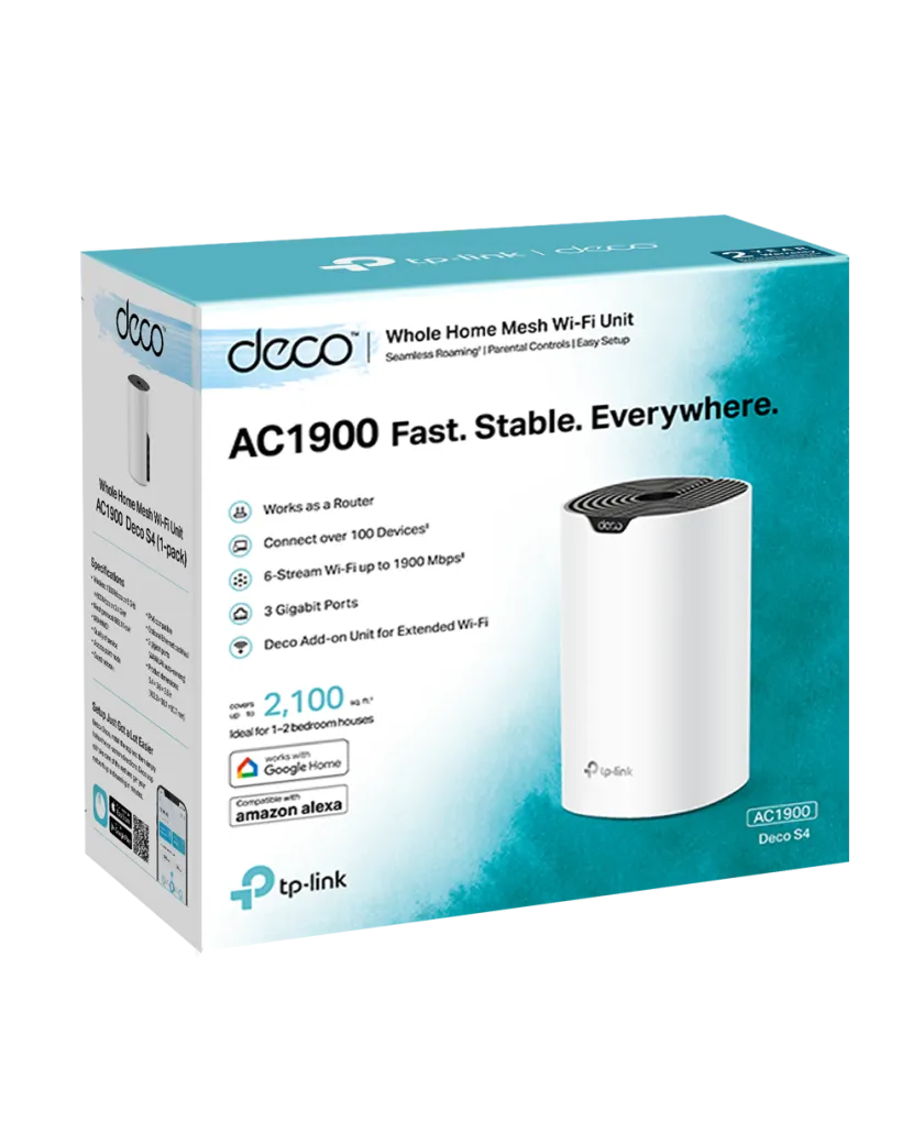 TP-Link Deco S4 (1-Pack) / AC1200 Модуль домашней Mesh-системы Wi-Fi
