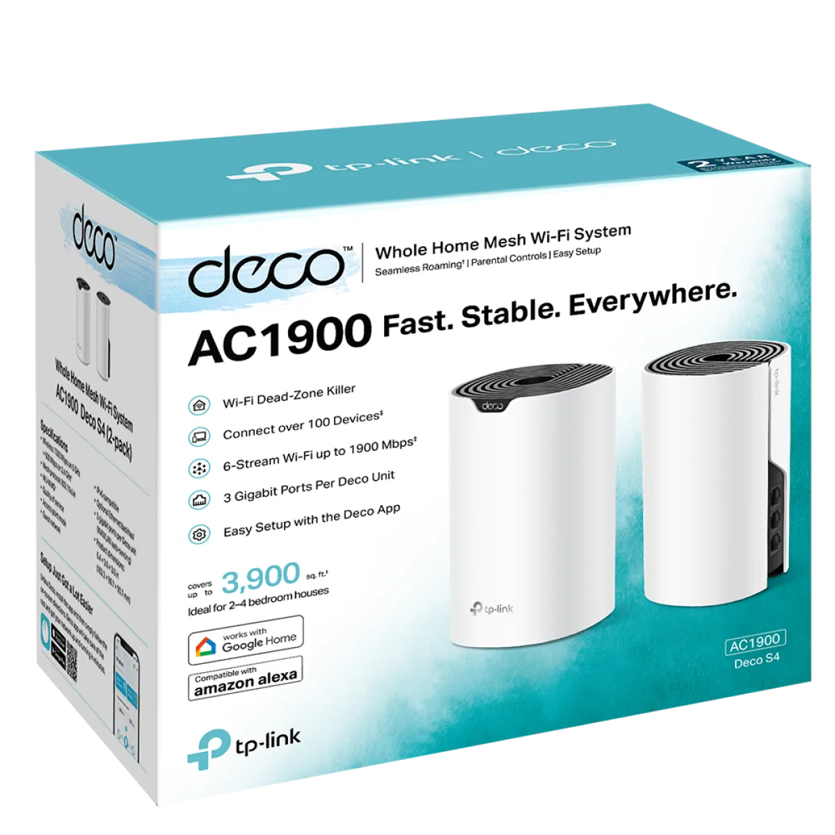 TP-Link Deco S4 (2-Pack) / AC1200 Домашняя Mesh-система Wi-Fi
