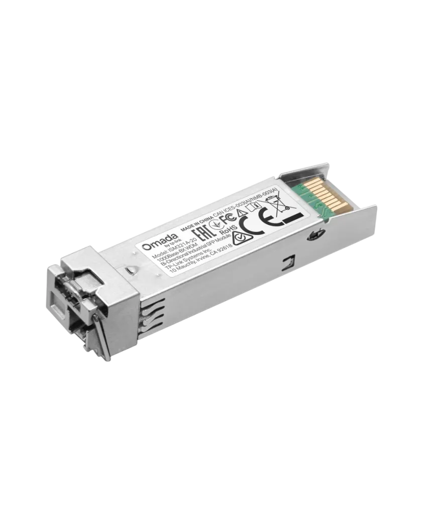 TP-Link ISM321A-20 / 1000BASE-BX Промышленный одномодовый WDM SFP-модуль, TX 1550 / RX 1310 нм, LC Simplex, 20 км