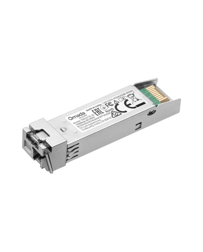 TP-Link ISM321B-20 / 1000BASE-BX Промышленный одномодовый WDM SFP-модуль, TX 1310 / RX 1550 нм, LC Simplex, до 20 км