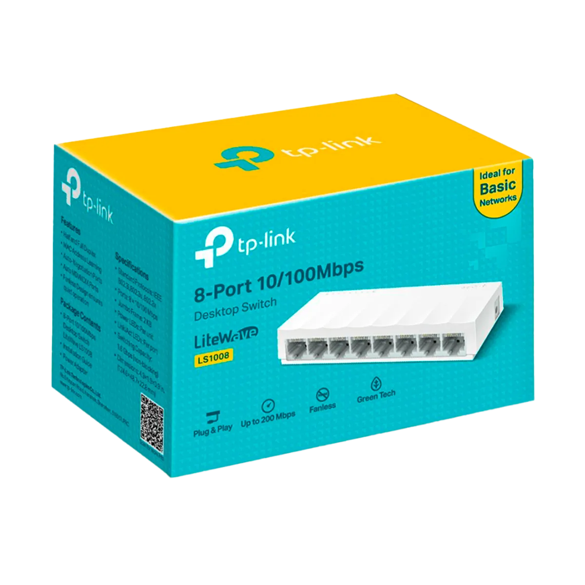 TP-Link LS1008 / 8-портовый настольный коммутатор 10/100 Мбит/с