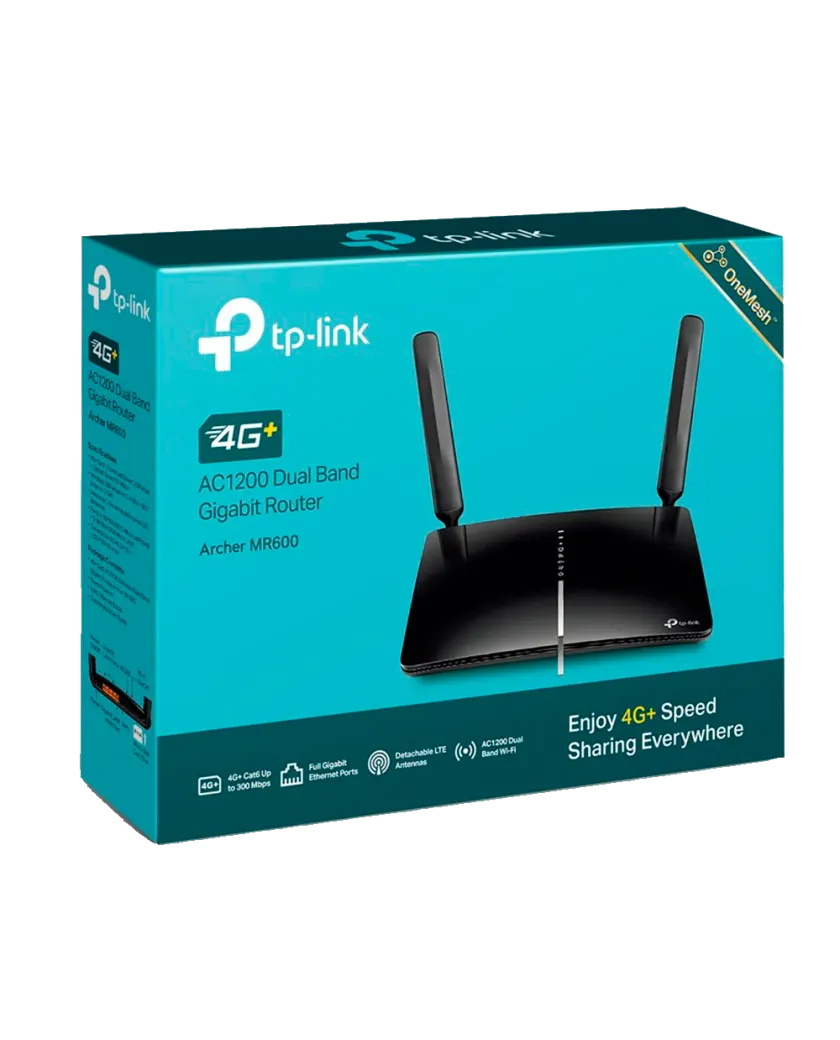 TP-Link Archer MR600 / AC1200 Двухдиапазонный беспроводной гигабитный маршрутизатор с 4G+ LTE co слотом для SIM-карты