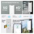 TP-Link NE211-Outdoor / 5G NR Наружный маршрутизатор Qualcomm X62, 2.5GbE, PoE+, IP67
