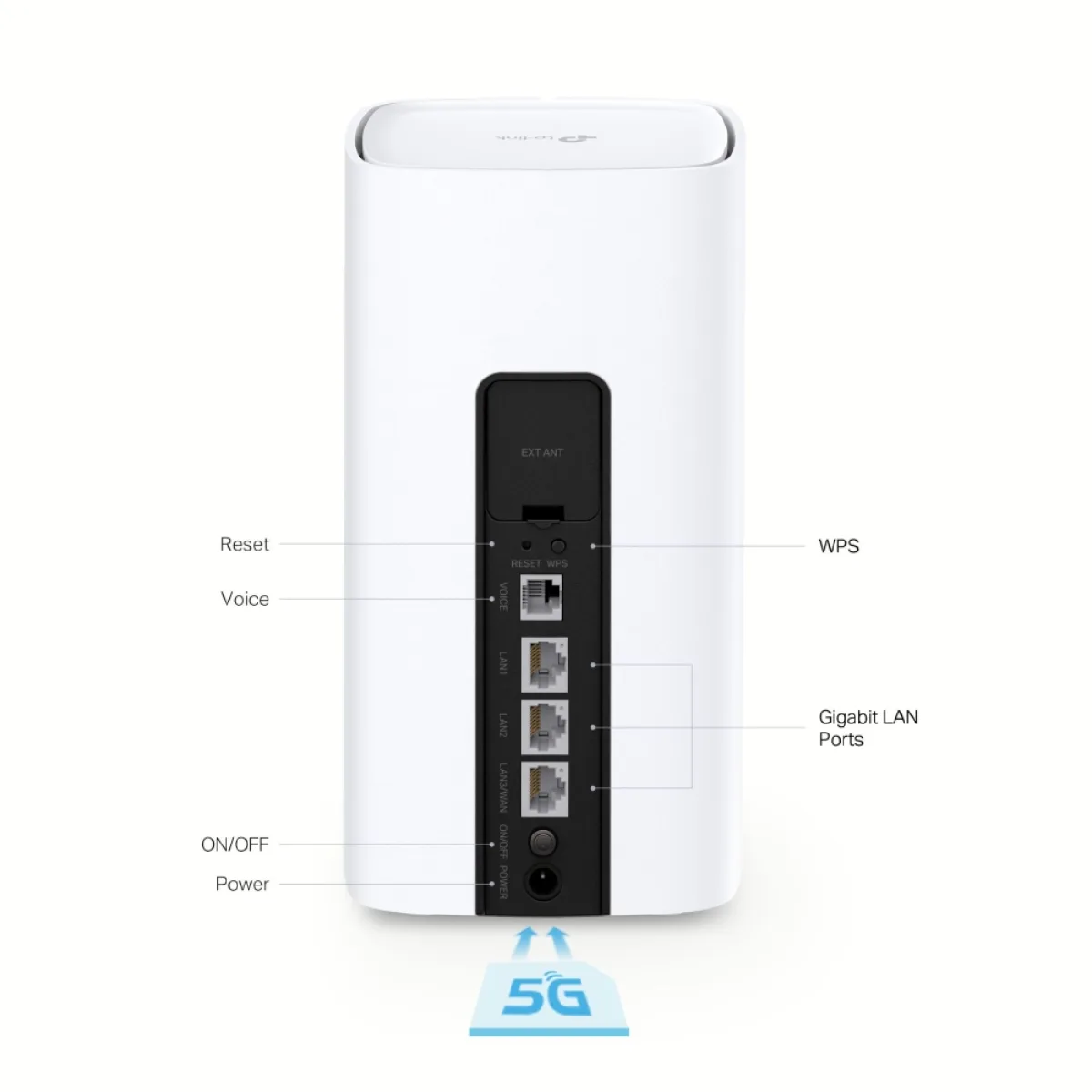 TP-Link NX511v / AX3000 Гигабитный 5G-роутер Wi-Fi 6 с VoIP, VoLTE и EasyMesh