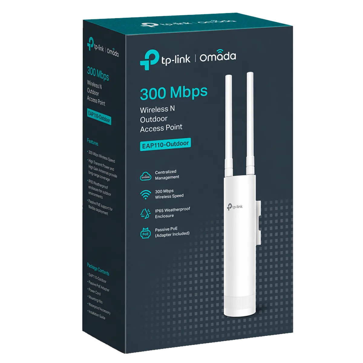 TP-Link Omada EAP110-Outdoor / 300Mbps Беспроводная точка доступа Wi-Fi для наружного использования