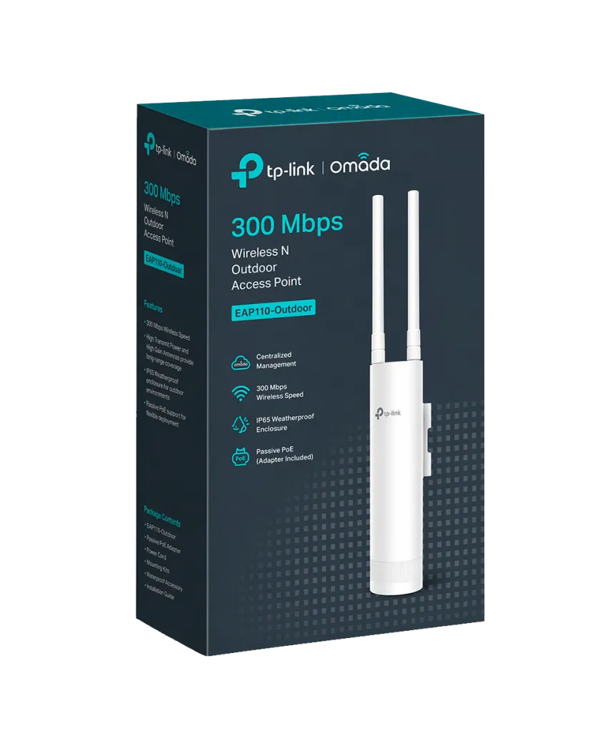 TP-Link Omada EAP110-Outdoor / 300Mbps Беспроводная точка доступа Wi-Fi для наружного использования