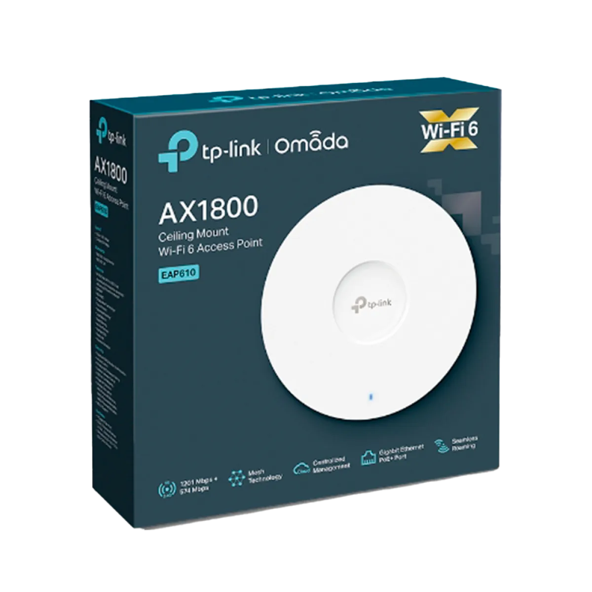 TP-Link Omada EAP610 / AX1800 Гигабитная беспроводная потолочная точка доступа Wi-Fi 6