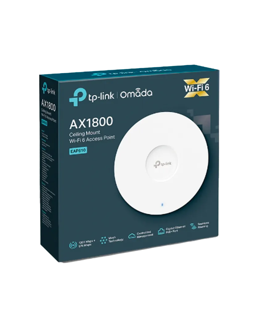TP-Link Omada EAP610 / AX1800 Гигабитная беспроводная потолочная точка доступа Wi-Fi 6