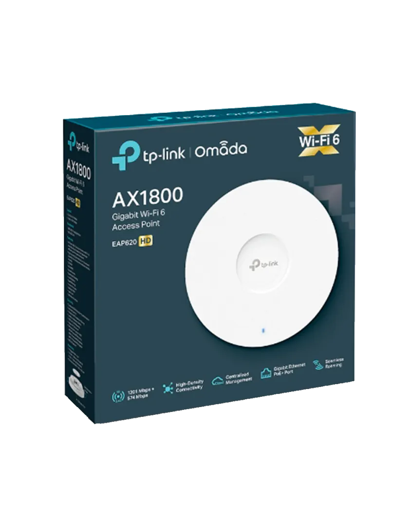 TP-Link Omada EAP620 HD / AX1800 Гигабитная беспроводная потолочная точка доступа Wi-Fi 6
