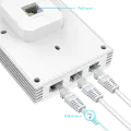 TP-Link Omada EAP655-Wall / AX3000 Гигабитная беспроводная точка доступа Wi-Fi 6, встраиваемая в стену