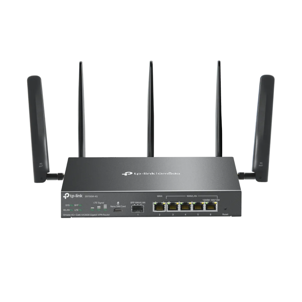 TP-Link Omada ER706W-4G / AX3000 Гигабитный VPN маршрутизатор Omada 4G+ Cat6
