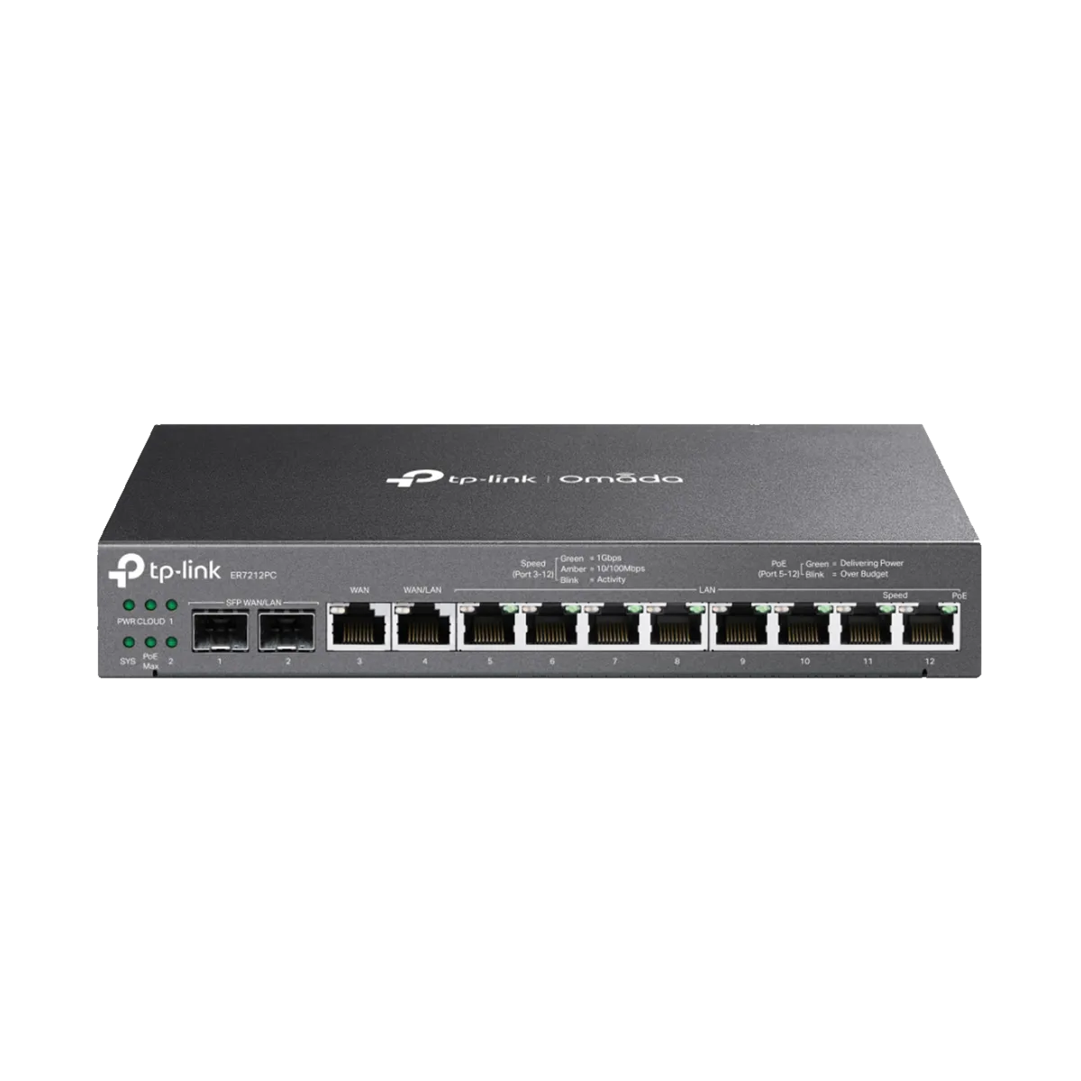 TP-Link Omada ER7212PC / Гигабитный VPN маршрутизатор со встроенным контроллером и 8 портами PoE+