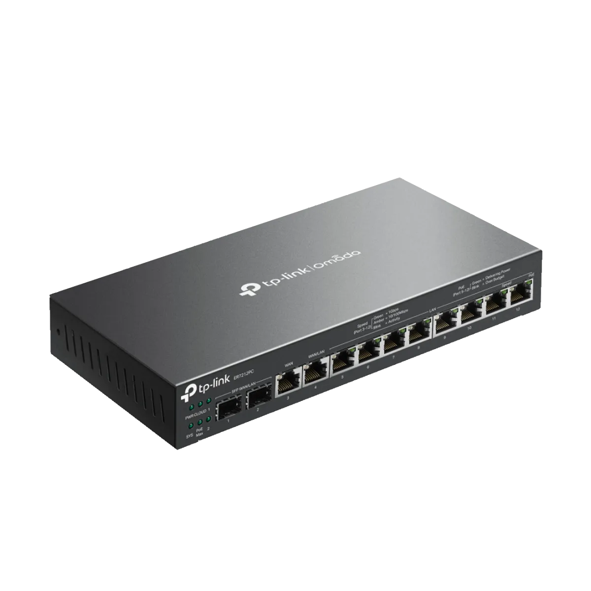 TP-Link Omada ER7212PC / Гигабитный VPN маршрутизатор со встроенным контроллером и 8 портами PoE+