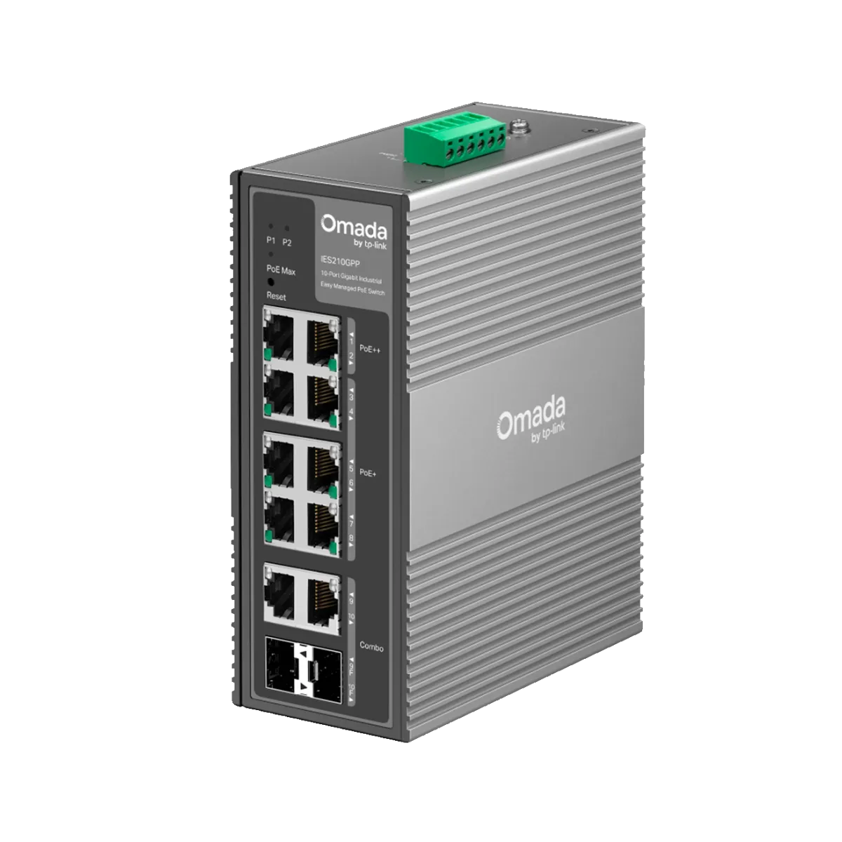TP-Link Omada IES210GPP / Гигабитный коммутатор Omada с 10 портами и поддержкой PoE+ (8 портов)