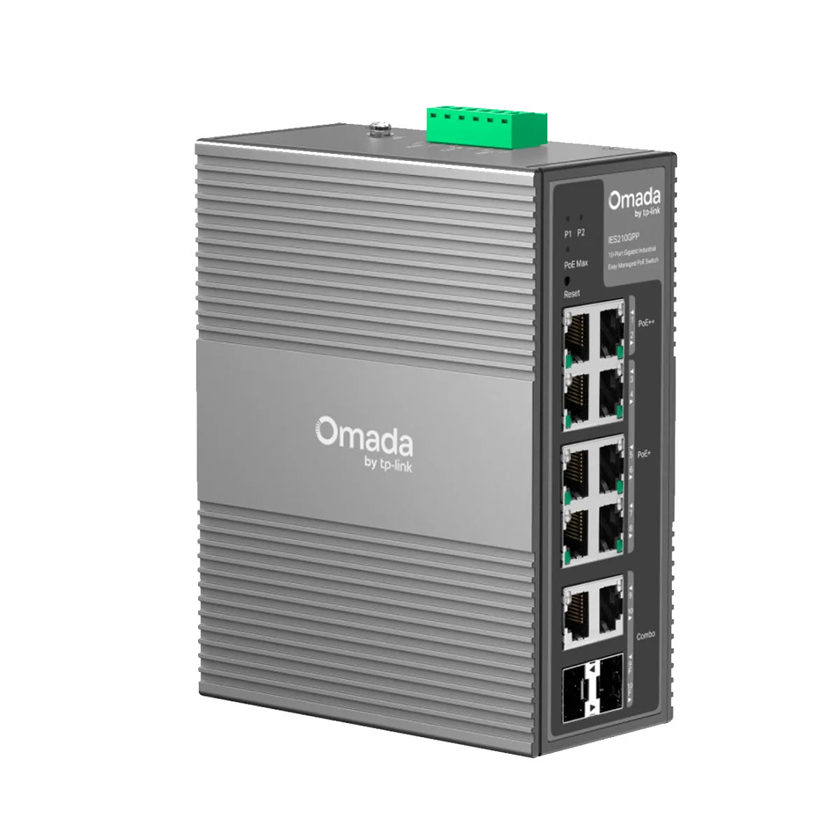 TP-Link Omada IES210GPP / Гигабитный коммутатор Omada с 10 портами и поддержкой PoE+ (8 портов)