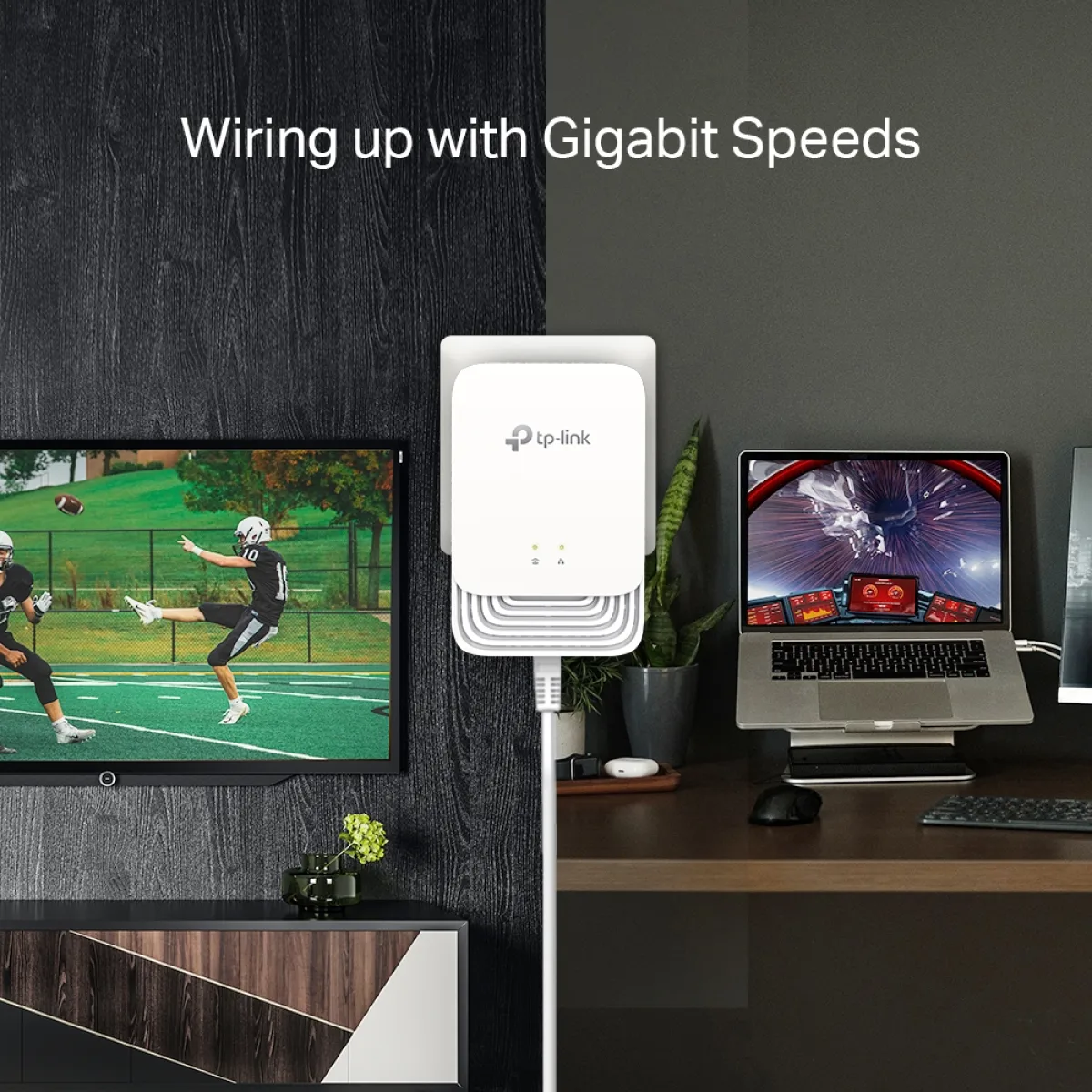 TP-Link PG1200 KIT / G.hn1200 Комплект гигабитных Powerline-адаптеров, 2 модуля, 607 Мбит/с